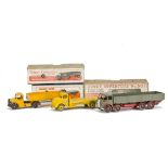 A Dinky Supertoys 501 Foden Diesel 8-Wheel Wagon, 1st type grey cab and back, red flash, chassis and