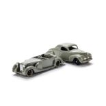 Early Post-War Dinky Toys 38c Lagonda Sports Tourer, light grey body, mid-grey seats, black smooth