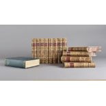 Twelve bound volumes Scott's Novels, Waverely Novels, Centenary Edition, Edinburgh: Adam & Charles