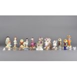 A collection of animated cartoon ceramic figures, comprising Beswick Top Cat figures to include