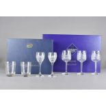 A set of Edinburgh crystal wine glasses, in fitted case, together with a cut glass Edinburgh crystal