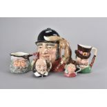 A collection of character jugs, Royal Doulton, Burleighware, Sandlandware and other factories