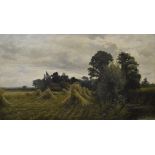Henry J Kinnaird (1880-1920) oil on canvas, Cornfield Near Marlow, signed to bottom right, 45.5 cm x