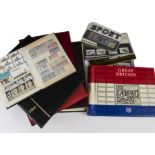 A collection of World stamps, including one stock book dedicated to railway stamps, two George VI