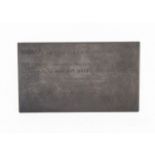 A George III period Bank of Newbury copper printing plate by Harris, for a five pound note, with