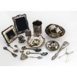 A collection of silver and silver plate, including a part canteen of Art Deco Mappin & Webb cutlery,