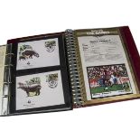 A collection of modern stamp albums, including four The World Cup Masterfiles with cover and stamps,