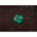 An emerald, of octagonal cut and 2.3ct