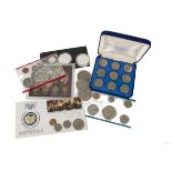 A collection of United States coinage, including a First & Last four coin set, a Susan B. Anthony