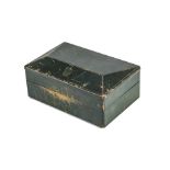 A rare 1960s vintage Rolex watch box, sadly lacking the inner parts and well used, the "Coofin"