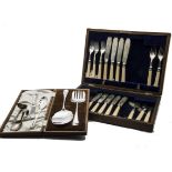 A large collection of Victorian and later silver plated flatware and cutlery, including a set of six