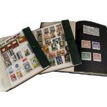 Three vintage Polish themed stamp albums, with examples from the 1930s onwards (3)