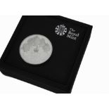 A modern Royal Mint commemorative Five Ounce Silver Proof Coin, celebrating The 90th Birthday of Her
