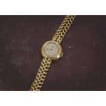 A 1960s 18ct gold Rolex lady's wristwatch, circular case with double curb link bracelet, appears