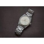 A 1960s Rolex Oyster stainless steel gentleman's wristwatch, ref. 6426, cream dial with gilt batons,
