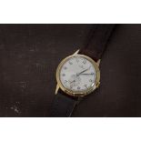 A vintage Rolex gentleman's wristwatch, circular case with silvered dial having subsiduary,