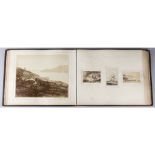 Embossed Leather Topographical Albumen Print Album of Royal Naval Officer's World Travels in the