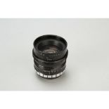 Dallmeyer 1" F.98 Ultrac Lens, No 603030, focusing 'C' mount to 1½ feet, body, G, elements, VG,