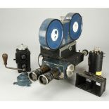 Vinten 35mm Motion Picture Camera, hand crank Speed Camera Model, serial No 15, with two electric