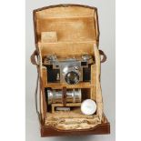 Zeiss Ikon Contax IIa Outfit, No B94265, coloured dial body, VG, minor marks on chrome, shutter