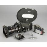 Arriflex 16BL Camera, with a 9.5-95mm F2.2 Angenieux lens, 400ft mag, sound module and crystal