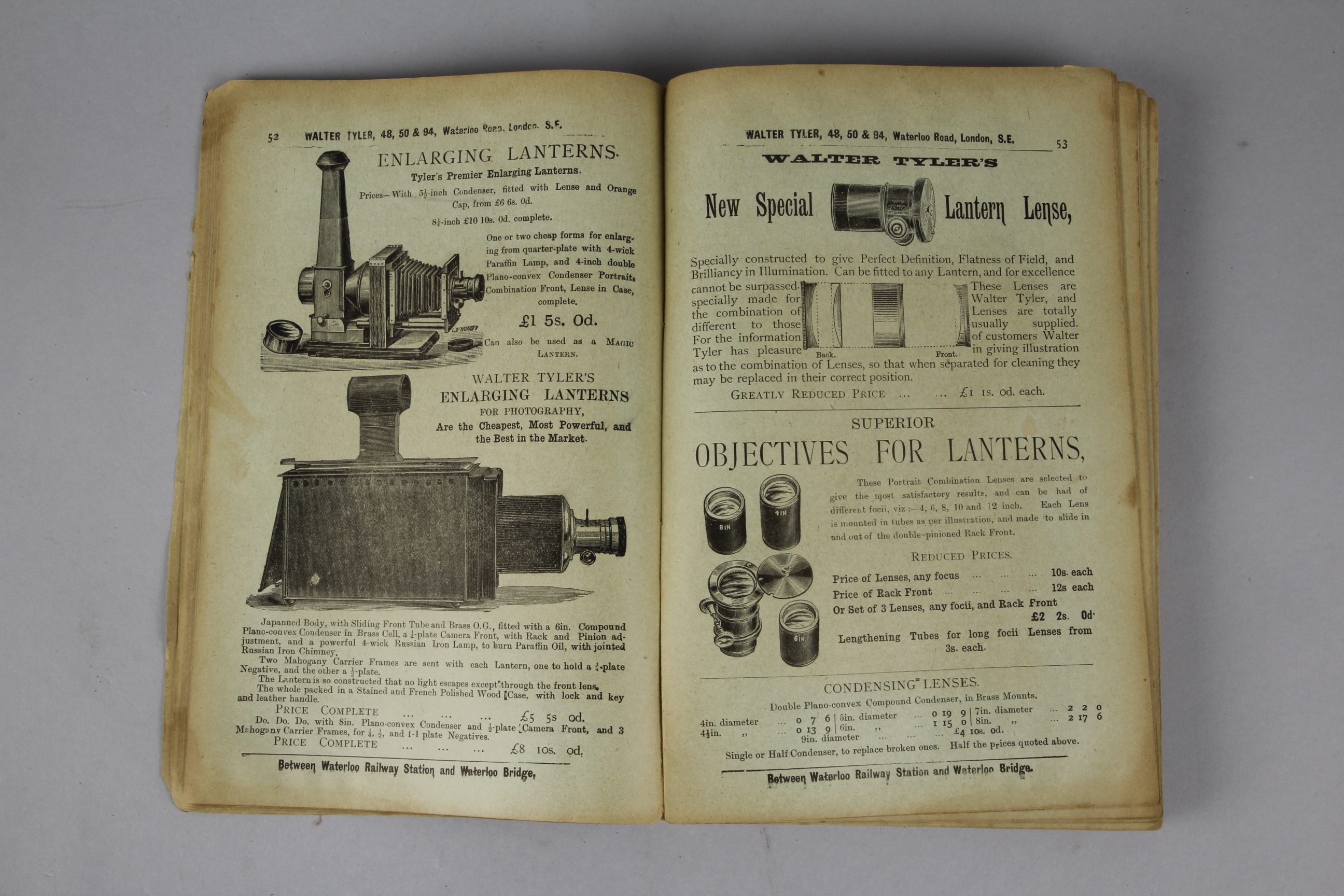 Walter Tyler’s Illustrated Catalogue of Lanterns and Slides and all Accessories, undated but circa - Image 2 of 2