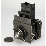 Zeiss Ikon Miroflex Camera, 6.5x9 format No.P97492, body, G, a few rubs on corners, 13.5cm F3.5