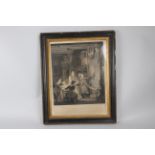 Two Framed Prints of Showmen, The Rabbit on the Wall by Wilkie,D, 435mm x 540mm, framed and