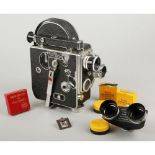 Bolex H16 Stereo Outfit, an H16 body no. 77440 body, G , with a 16mm Yvar no. 271267 elements, VG