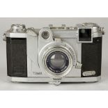 Zeiss Ikon Tenax II Camera, No J89832, body, G, shutter operating at all speeds, 4cm F2 Jena