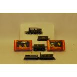 Hornby OO Gauge 'Ex Caledonian' Locomotive and Stock, comprising boxed R763 4-2-2 locomotive and