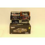 Hot Wheels Elite Minichamps Spark and Kyosho, all boxed competition and sports cars comprising,