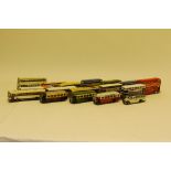 Corgi Buses & Coaches, Two cartons of un-boxed vintage and modern mostly double decker and