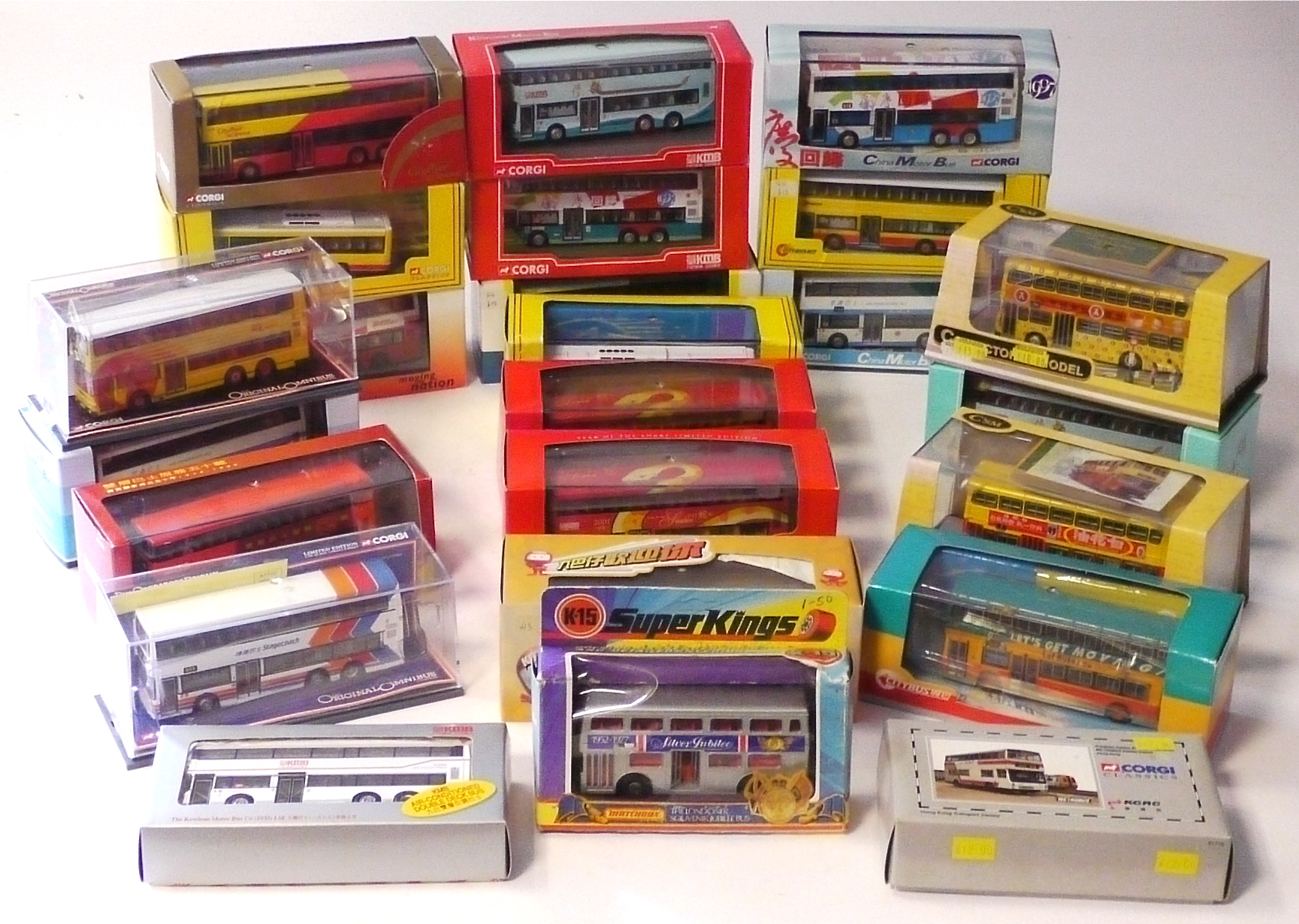 Corgi Coaches & Buses, from the 'KMB', 'City Bus', 'Original Omnibus and other series, including a