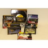 Corgi James Bond, all boxed including, Moon Buggy and figure set, four piece film canister set,