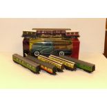 Tri-ang and Tri-ang Hornby 00 Gauge Coaches, unboxed, Tri-ang SR green EMU Centre Cars (2), GWR