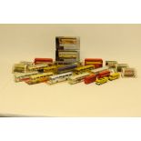 Buses and Coaches, Collection of boxed modern examples mostly 1:87 scale including Majorette,