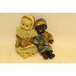 Tri-ang Pedigree Dolls, Two 1960s Pedigree plastic jointed dolls one a white crying example (not