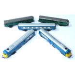 Tri-ang OO Gauge Electric and Diesel Units, including SR '2-Bil' unit in green (motor and trailing