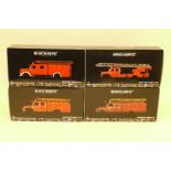 Minichamps, all boxed 1:43 scale Magirus- Deutz German fire engines including, Merkur 150 DL30, 150A