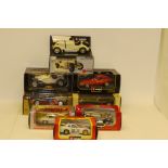 Burago, all boxed including 1:18 scale 1997 corvette airbrushed with Mt Rushmore livery limited