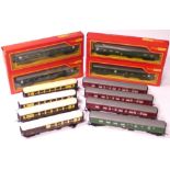 Tri-ang and Tri-ang-Hornby OO Gauge Passenger Stock, including 4 boxed Mk 1 coaches in BR (SR) green