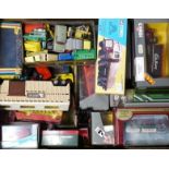 Diecast Buses & Commercial Vehicles, assorted scale models by Matchbox, Corgi, EFE and others,