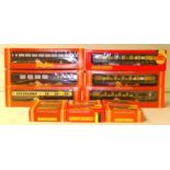 Hornby OO Gauge GWR and Other Coaching Stock and Wagons, including R440 GWR Mail Coach sets (3),