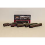 BR Maroon OO Gauge Coaching Stock by Various Makers, assorted suburban and main line coaches by