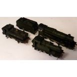 Three Historic OO Gauge GWR Locomotive Models for 'Outside-Third' Rail Operation, possibly by Bond's