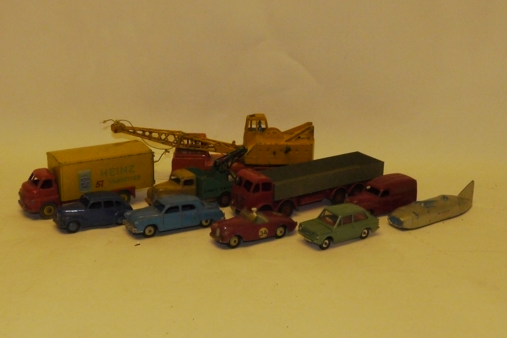 Dinky Toys, Supertoys Heinz 57 Varieties Big Bedford van, Foden flatbed truck and 20 ton lorry