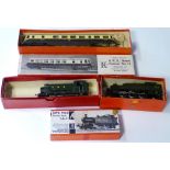 Kit-built OO Gauge GWR Locomotives and Railcar, comprising 94xx 0-6-0T with unknown body on Tri-