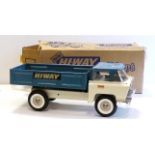 Tri-ang Hi-way Series Open Lorry, TM 6276, blue/white pressed steel, in original box, G, box F