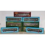 BR Diesel-era OO Gauge Coaching Stock by Replica and Airfix, including Replica Mk 1 coaches, three